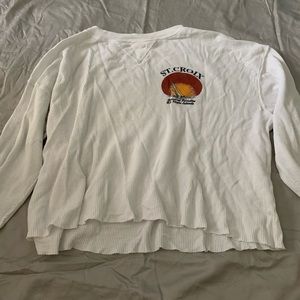 Brandy Melville waffle long sleeve cropped